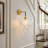 Orbelle 1-Light Globe Bubble Clear Ribbed Glass Wall Sconce