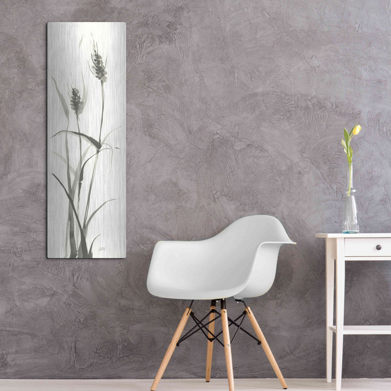 Lark Manor ™ «Wild Grass I» par Chris Paschke, art mural en métal, H 48 po x l 16 po 