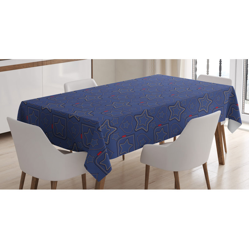 Star Dining Room Kitchen Tablecloth, 84" L x 60" W