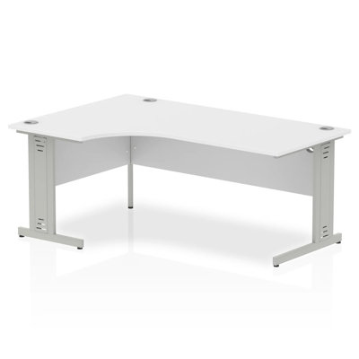 Impulse L-Shaped Metal Base Computer Desk