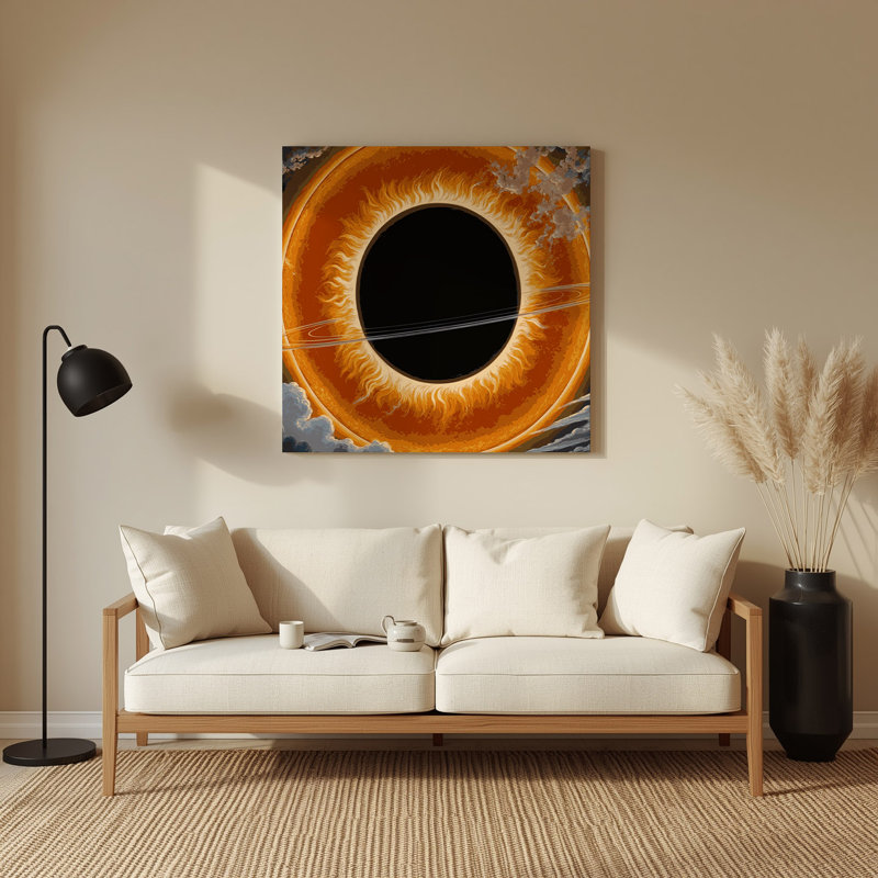 Space Venus transit Brown Metal Wall Art