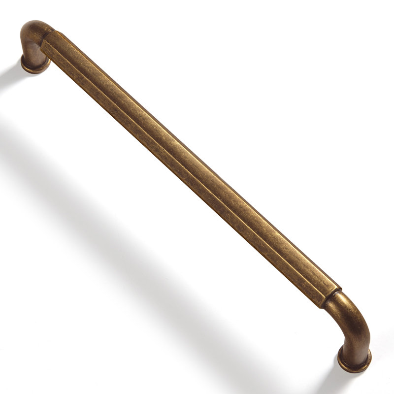 Ensemble de poignées de barre de centre à centre, Laiton antique, 6.31"