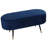 Ruslan Oval Storage Ottoman, Navy