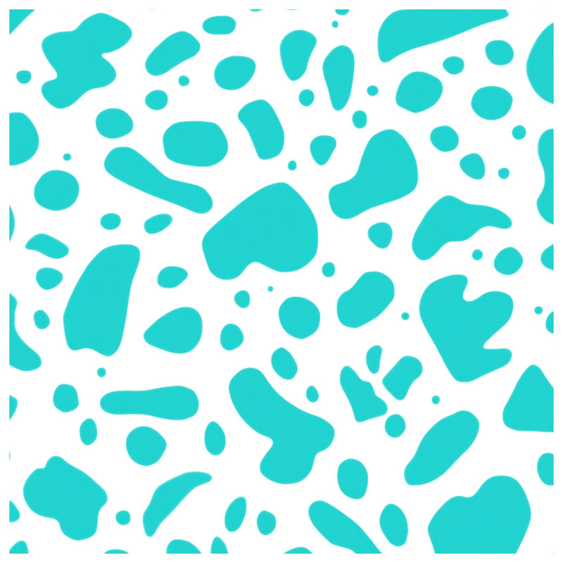 Housses de couette Abstract Blue Blobs, Queen