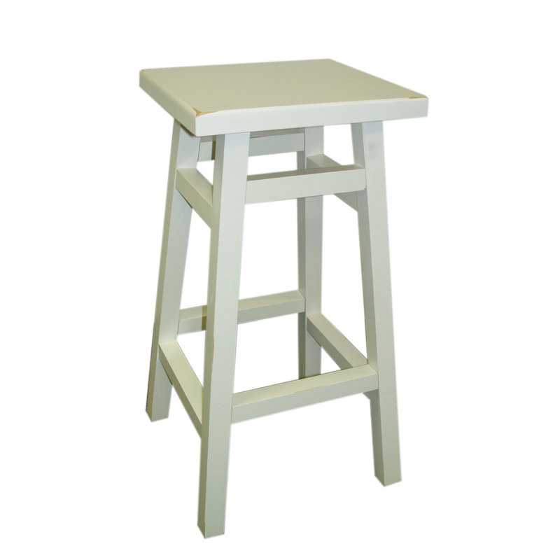 Chaise de bar 24 po Kamela, Blanc