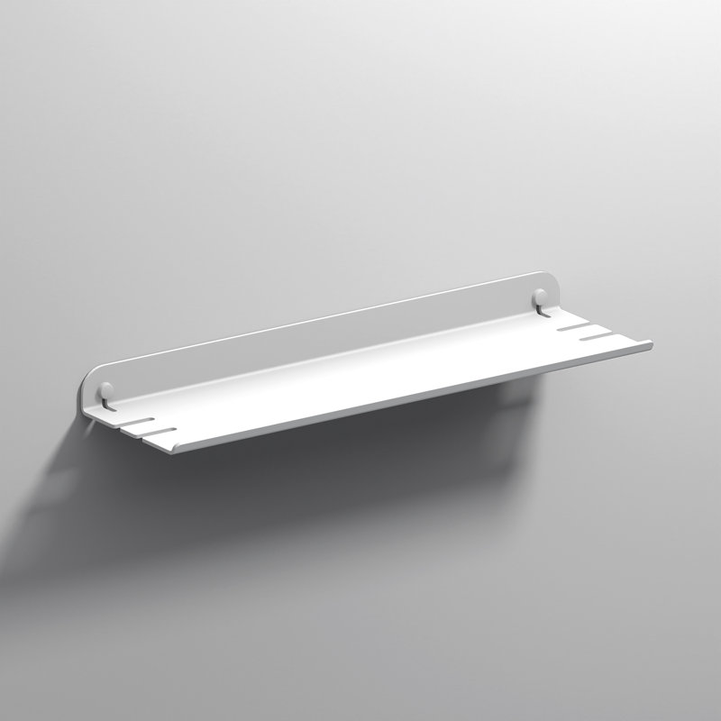 SunPrairie Metal Floating Shelf, White