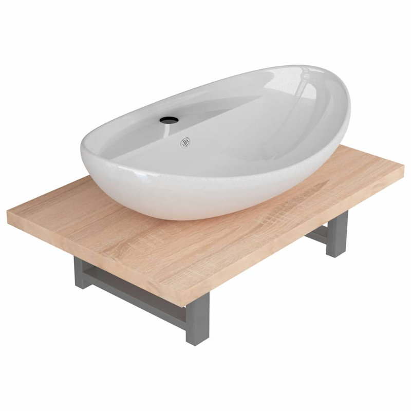 Brandyce Bathroom Furniture Suite, Oak