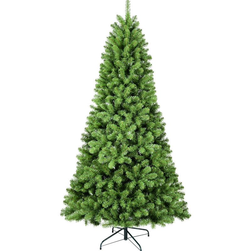 Arbre de Noël artificiel de 7,5 pi, installation rapide à charnière de 1200 pointes, classique pour les branches de mémoire de charme à l'intérieur des Fêtes, décoration