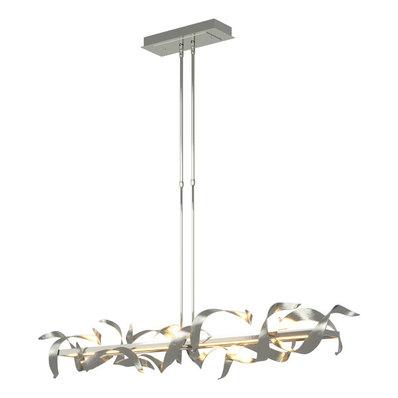 Folio Kitchen Island Linear LED Pendant, Sterling