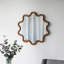 Miroir d'appoint en bois avec cadre unique