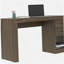 Bureau à domicile extensible, noyer-894624978