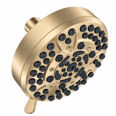 10-Setting Rain Shower Head with 2.5 GPM High-Pressure Rainfall Fixed Shower Head