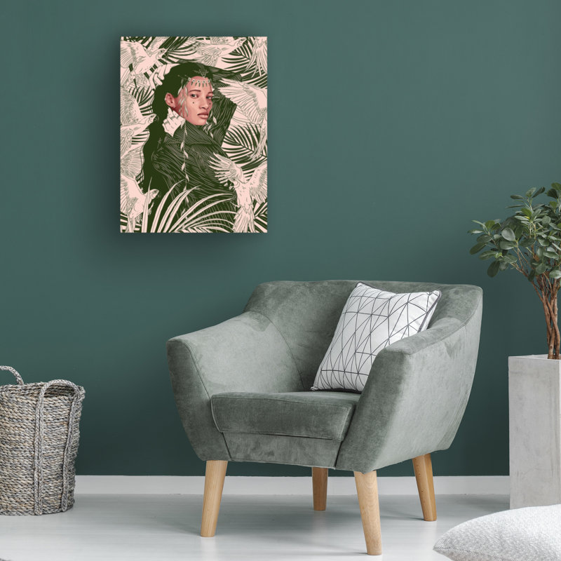 Art sur toile, bolognaise Ana Ariane Eveille, H 19 po x l 14 po