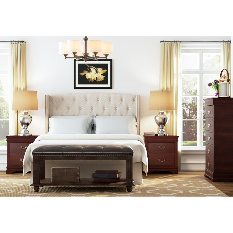 Daenerys Traditional Sateen Duvet Cover, King, Cream