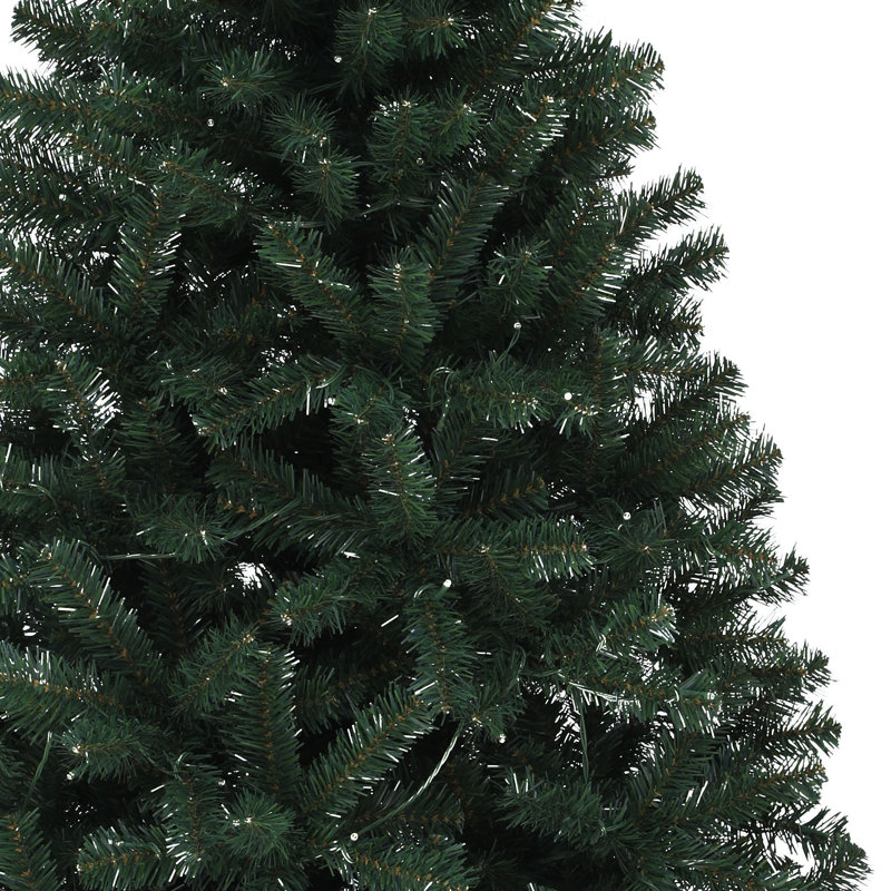 6ft Green Lighted Artificial Pine Christmas Tree with Stand