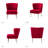 Euclid Velvet Accent Chair with Metal Legs-363951603