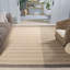 Tapis rayé tissé à la main et tissé à plat en naturel / gris anthracite-98090472