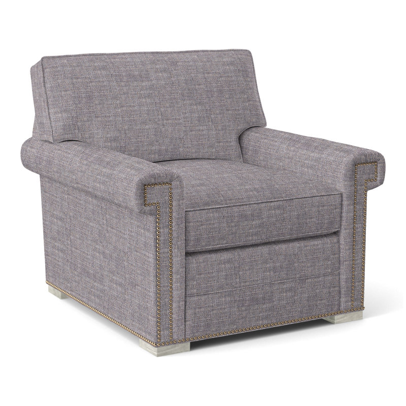 Fauteuil 36 po Davidson, Oui, Chenille nomade ardoise Crypton®, Wrenn