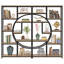 175cm H x 95cm W Steel Geometric Bookcase-1751066666
