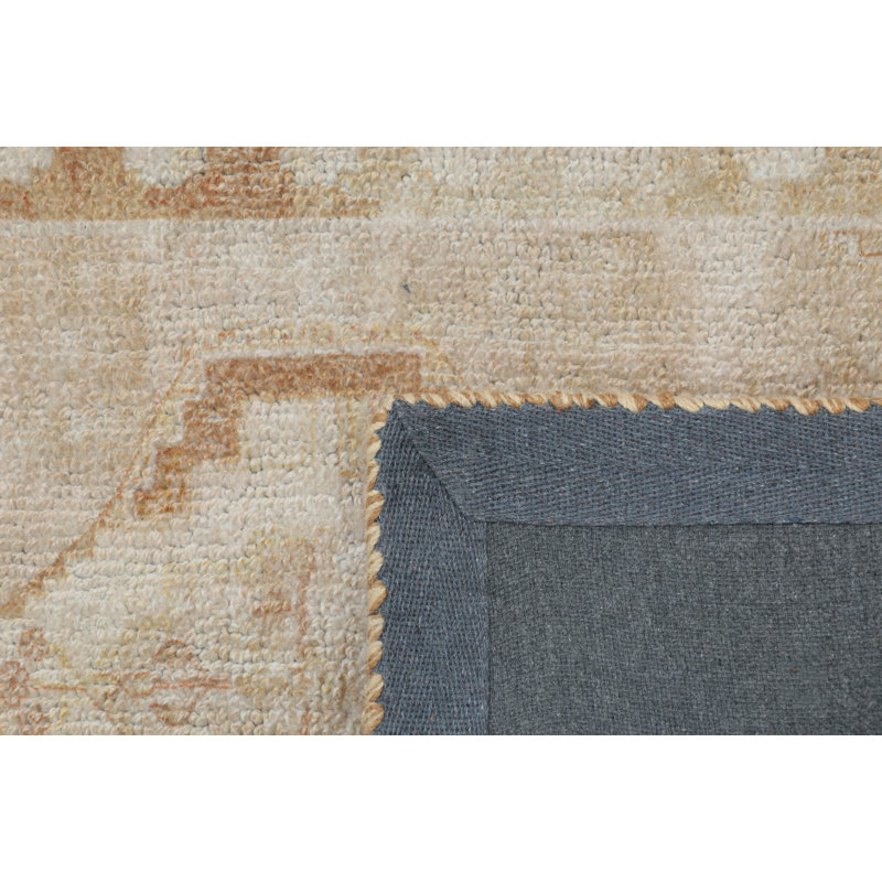 Tapis d'intérieur en laine touffeté à la main Toprak, 7 pi 9 po x 9 pi 9 po