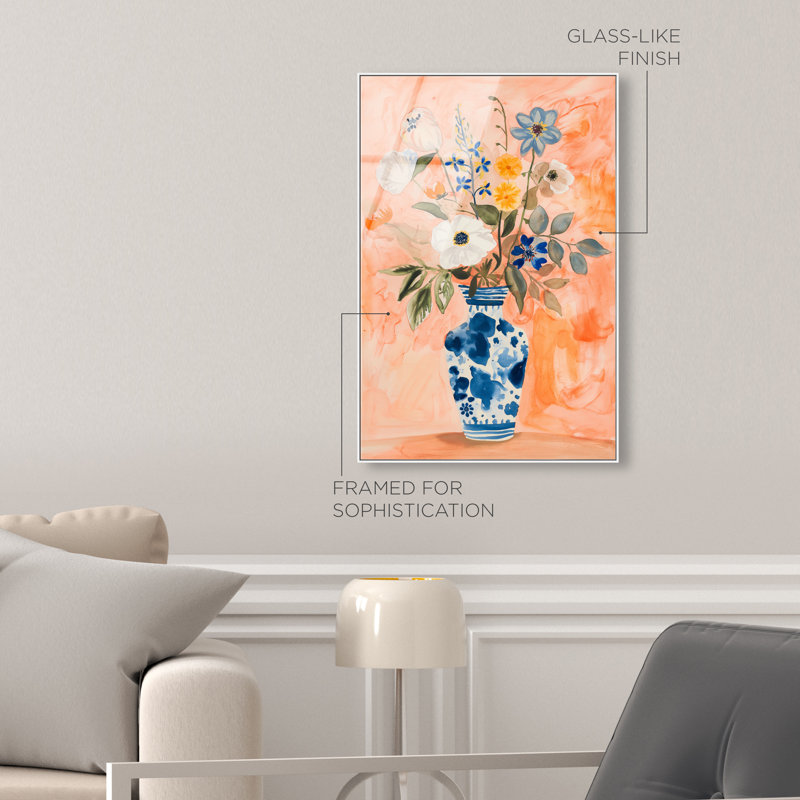 Vibrant Tapestry II Canvas Floral & Botanical Print by Oliver Gal, 16"H x 11"W, White Frame