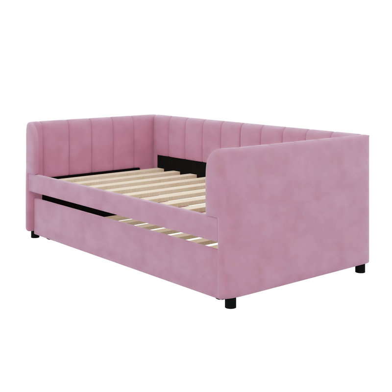Upholstered Daybed, Pink