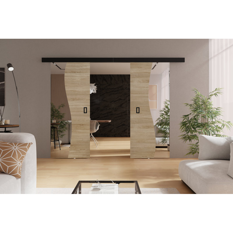 Benius 2 Door, Sonoma Oak, 134cm x 205cm