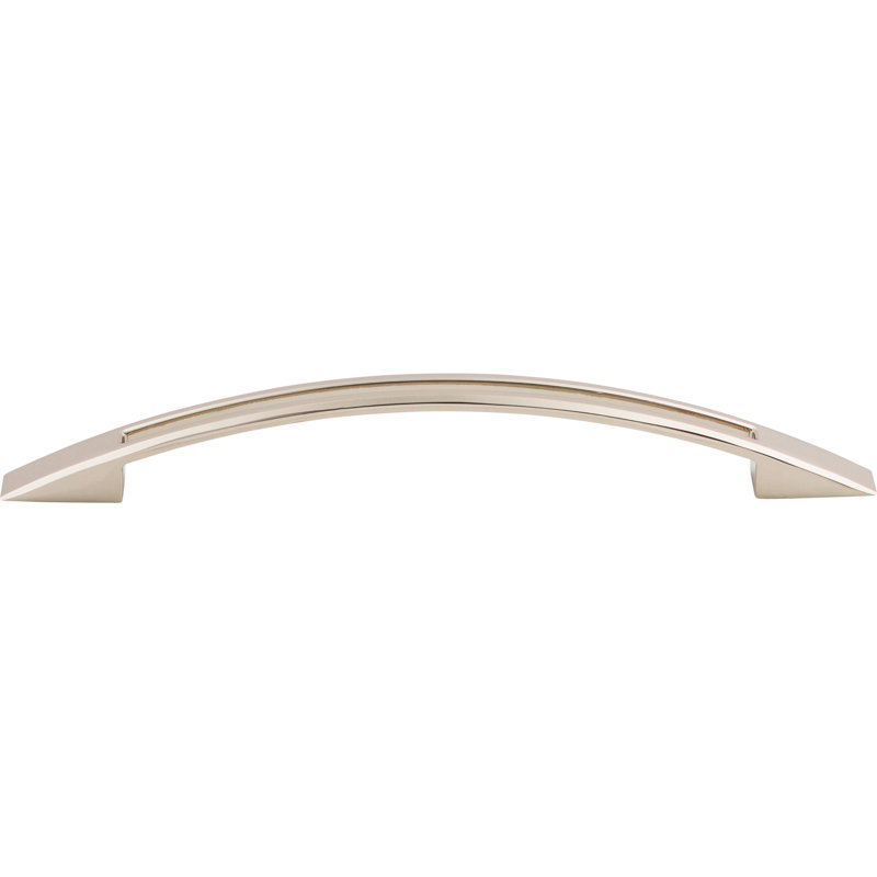 Tango Cut Out Center Bar pull, Polished Nickel, 6 5/16" Center to Center