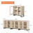 Aadam 3 In 1 Multifunctional Sideboard Buffet Cabinets With 6 Glass Doors, Modern Sideboard Credenza With Adjustable Shelf And Metal Base, Coffee Bar Cabinet Storage Cabinet For Living Room, Kitchen-74825118