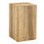 Table d'appoint avec texture transparente, 12,09 po x 12,09 po x 19,24 po, pour un design délicat à la maison,