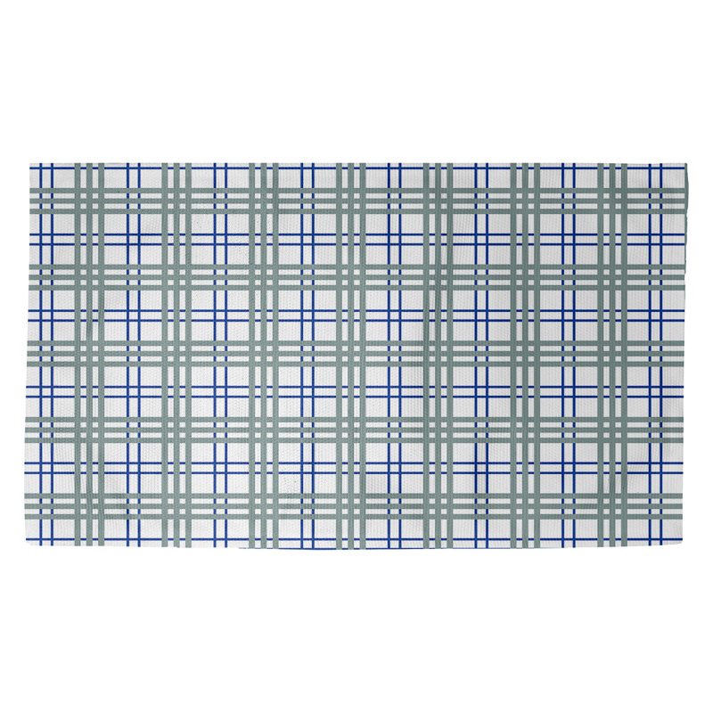Plaid Indoor Rug, Rectangle 2' x 3'