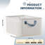Ensemble de 4 paniers de rangement pliables en tissu avec poignées, bacs de rangement pliables, cadre en métal robuste pour le rangement à la maison, dans le placard, le bureau, la chambre de bébé ou la salle de lavage-698127981