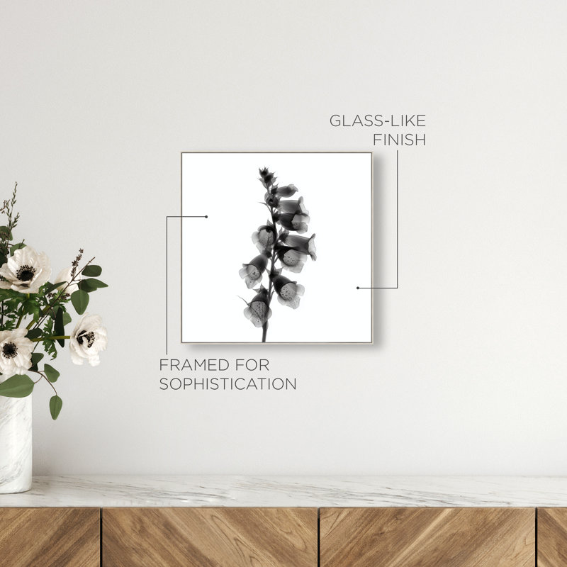 Ossified Petals II Print by Oliver Gal, 13"H x 13"W, Silver Floater Frame