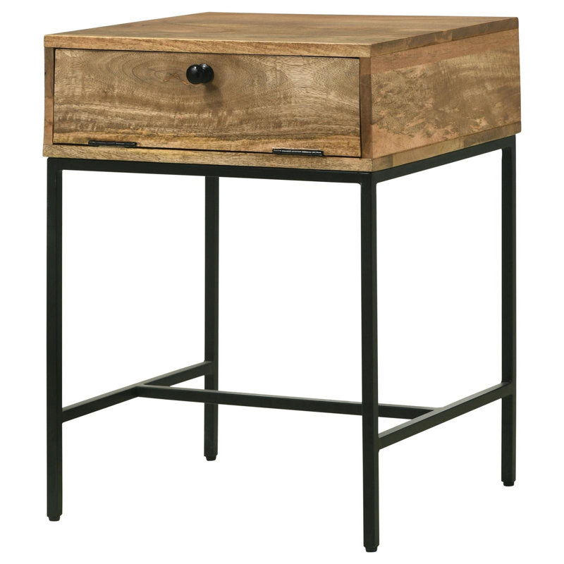 Orrey Honey Brown Rectangular 1-Drawer End Table