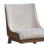 2 pièces Chaise d'appoint gracieuse - Boucle blanche et velours brun, soupçon de noyer, paire élégante 2: Boucle, particularité