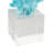 Cole And Grey Glass Ombre Coral Decorative Sculpture With Clear Square Base