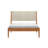 Jacelyn Full Bed with Upholstered Headboard, Pecan/Swiss Coffee-2005637369-2005637367