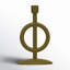 14.63" Resin Tabletop Candlestick