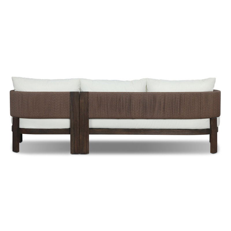 Delancy Outdoor 2PC Sectional-LAF Chaise-Arashi Salt, Right Hand Facing