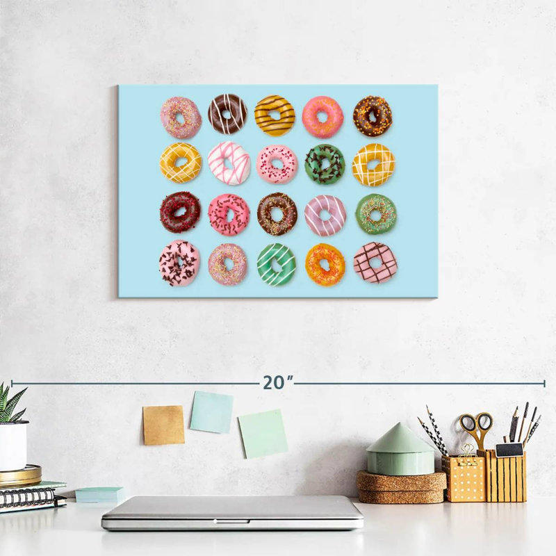 Various Glazed Doughnuts, 8" H x 12" W