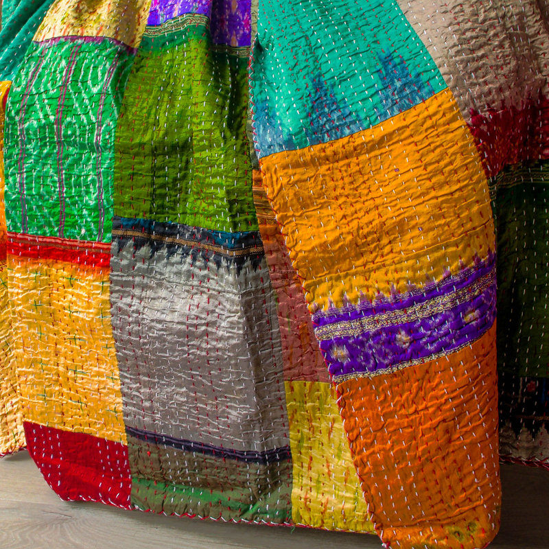 Harith Cotton Blend Patchwork Quilted Bedspread