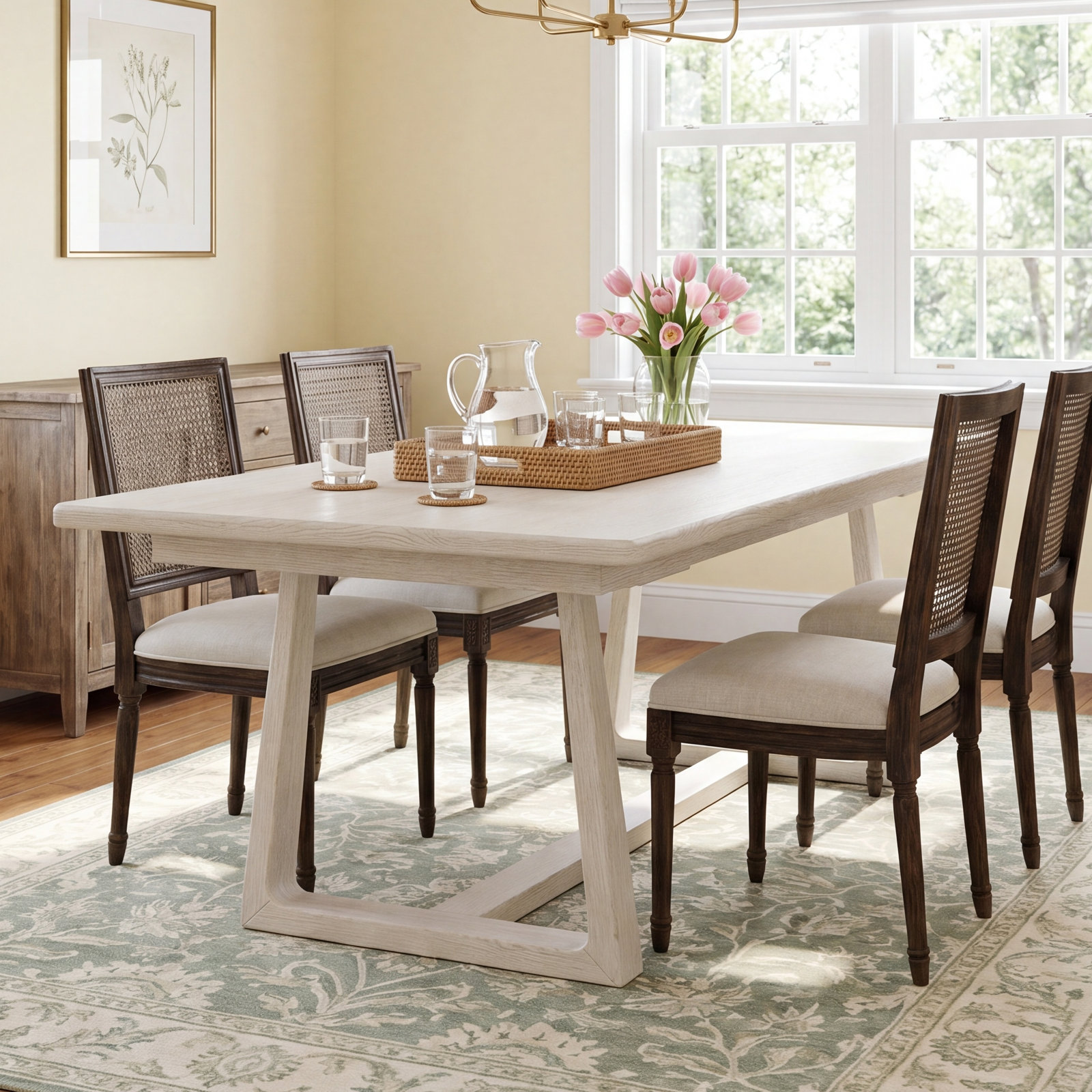Ashwell 80" Oak Dining Table