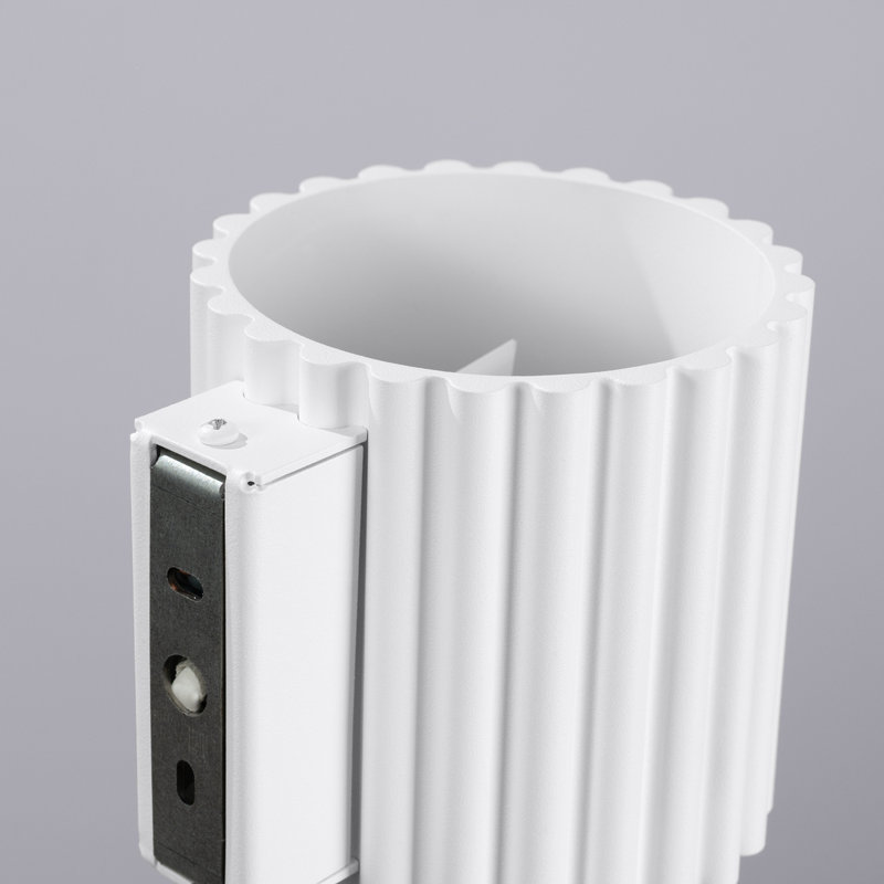 Aura Aluminium Flush Mounted Sconce, 10x12x10 cm, White, 1 Light