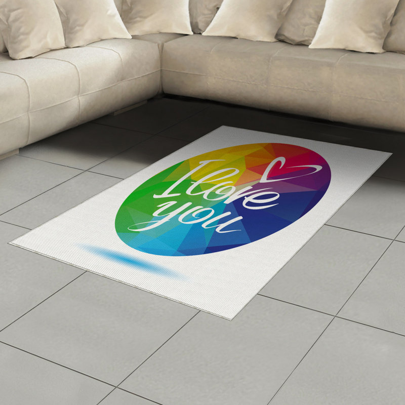 Tapis décoratif Pride, Rectangle— 4 pi x 5 pi 8 po