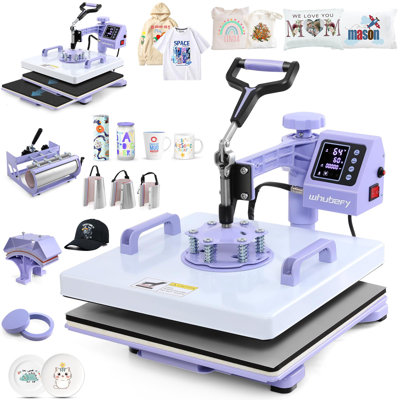 Delia 8 in 1 Sublimation Shirt Printing Hat and Mug Heat Press Digital Heat Press Machine