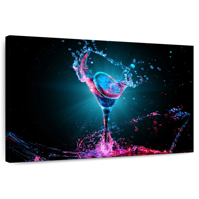 Yarlin Neon Cocktail, 26" H x 39" W