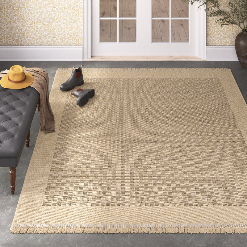 Abbie Geometric Indoor / Outdoor Rug, Rectangle 5'3" x 7'