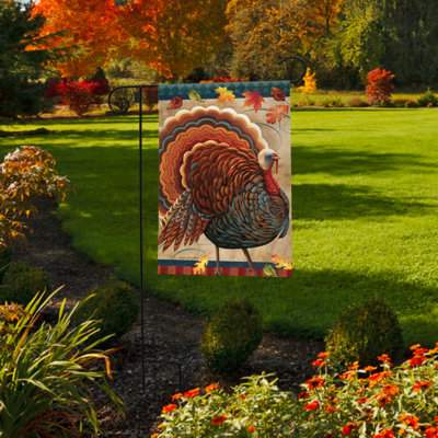 Automne drapeau de jardin de dinde