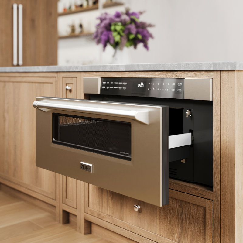 ZLINE 30 in 1.2 cu. ft. Built-in Microwave Drawer, Stainless Steel, Stainless Steel