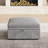 35" Wide Upholstered Seat Cushion Comfy Storage Down Ottoman-1108141125